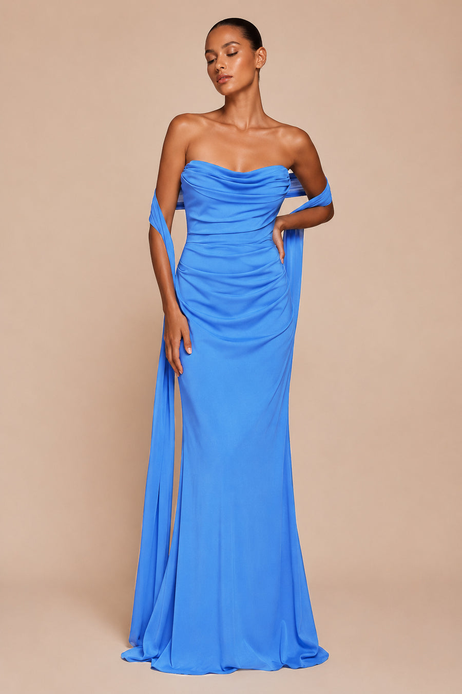 Florence Dress - Soft Blue