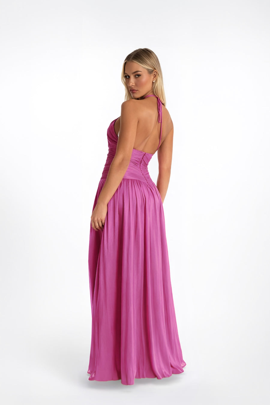 Bella Dress - Raspberry
