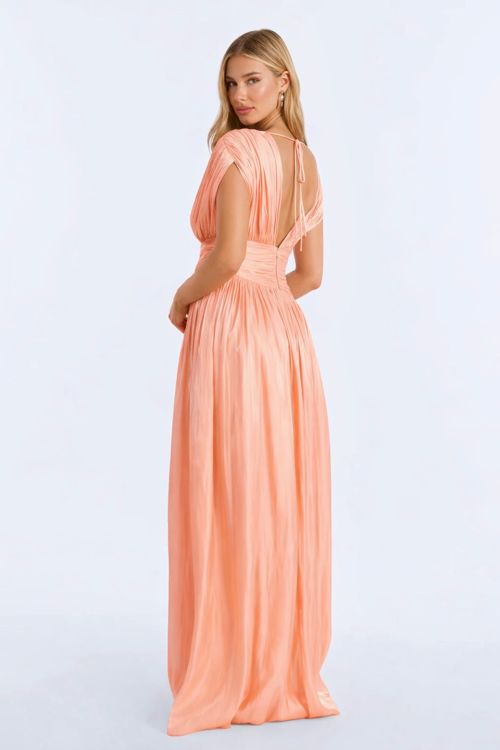 Isabella Dress- Peach