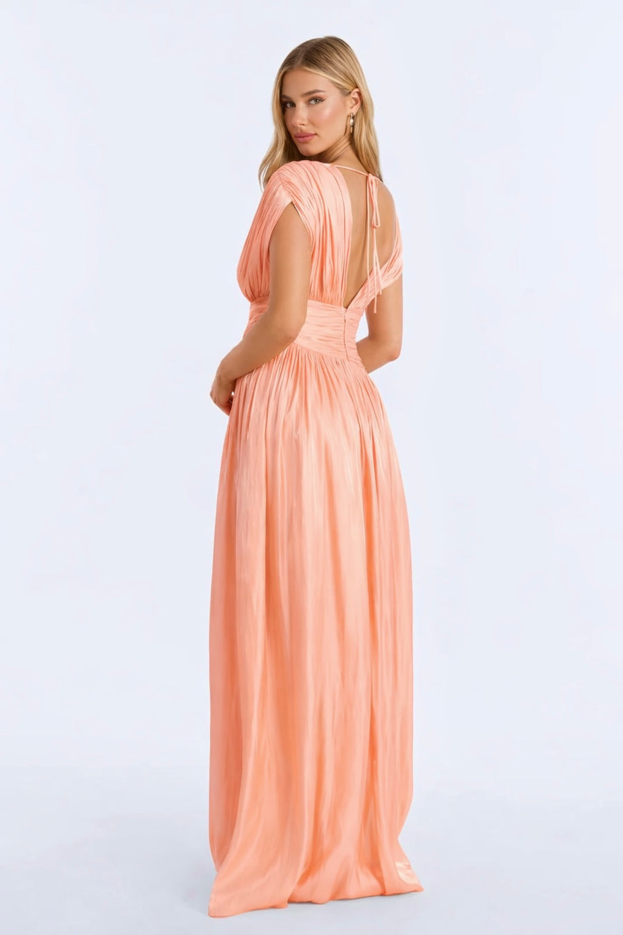 Isabella Dress- Peach
